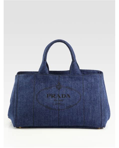 small attached prada tote|prada denim tote.